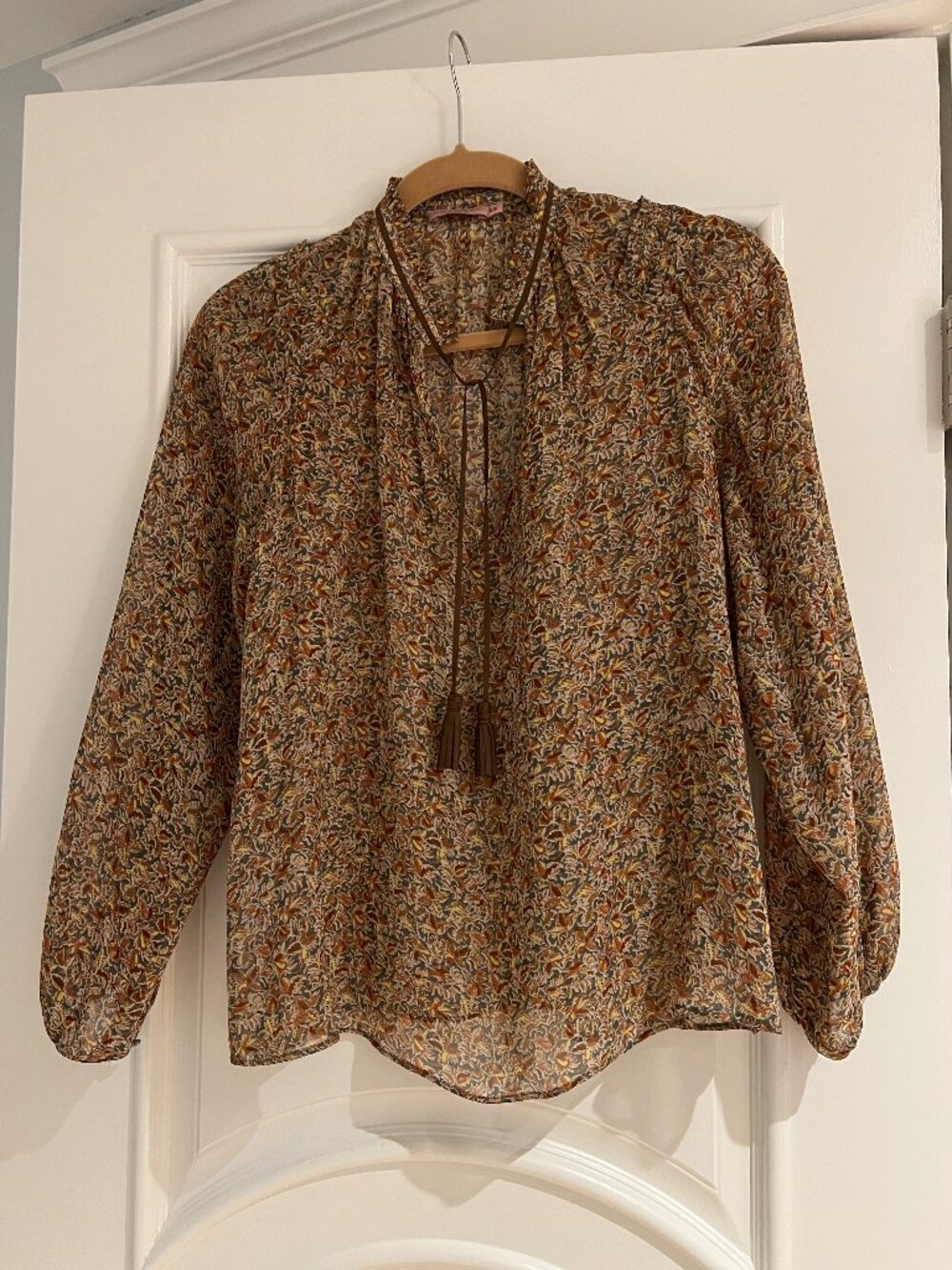 Boho Marant-like silk blouse